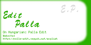 edit palla business card